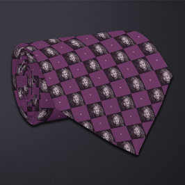 Lila Foto-Muster 1 Foto Neck Tie Krawatte