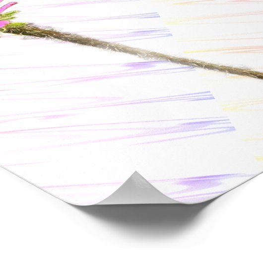 Lila Foto-Plakat Poster (Ecke)