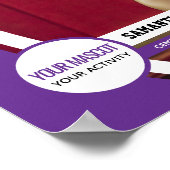 Lila Foto-Poster für die Rahmenschüler Poster (Ecke)