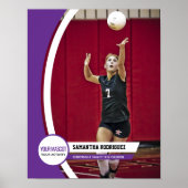 Lila Foto-Poster für die Rahmenschüler Poster (Vorne)