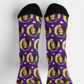 Lila Foto von Girlfriend für Boyfriend Niedlich Socken (Oben)