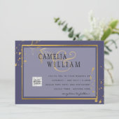 Lila FOTO-WEDING-QR-Code Rett (Stehend Vorderseite)