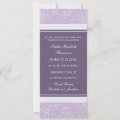 Lila Fotovorlage Neue Geburtshilfeankündigung für  Ankündigung (Rückseite)