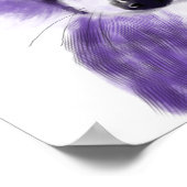 Lila Fox-Kinderzimmer-Malerei Poster (Ecke)