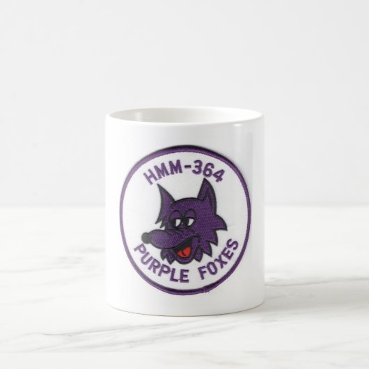 Lila Foxes HMM364 Marines Kaffeetasse (Mittel)
