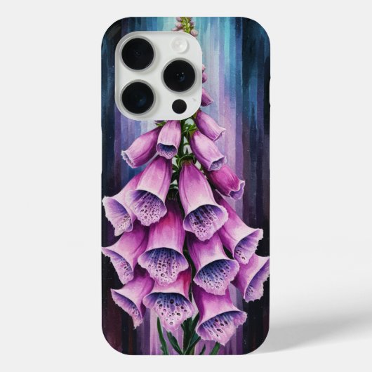 Lila Foxglove Case-Mate iPhone Hülle (Rückseite)