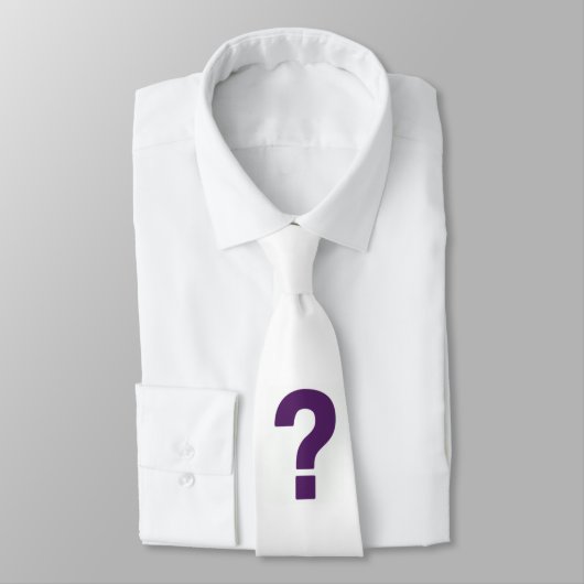 Lila Fragezeichen-Krawatte Krawatte (Gebunden)