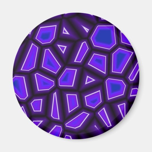 Lila Fragmente Magnet (Vorne)