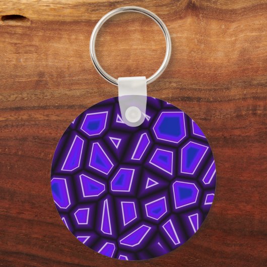 Lila Fragmente Schlüsselanhänger (Vorderseite)