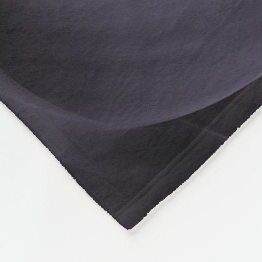 Lila Fraktal-Blume Fleecedecke (Ecke)