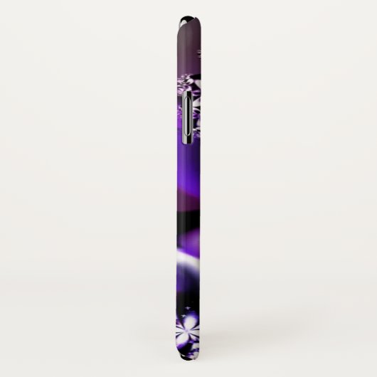 Lila Fraktal-Blume iPhone Kasten Case-Mate iPhone Hülle (Hinten/Rechts)