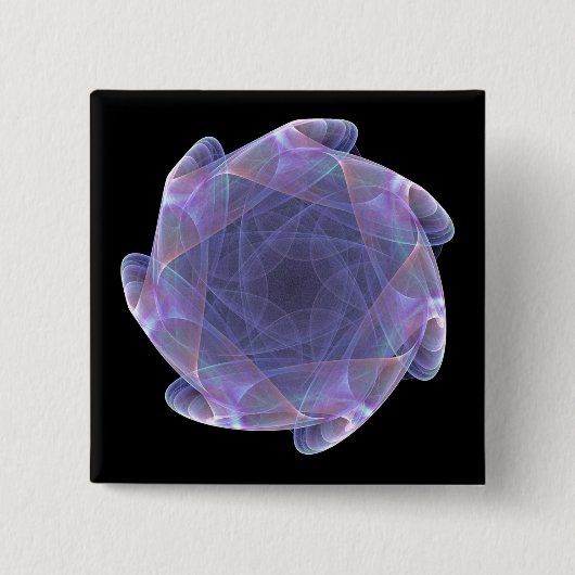 lila Fraktal Button (Vorderseite)