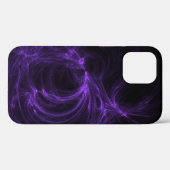 Lila Fraktal Case-Mate iPhone Hülle (Rückseite (Horizontal))