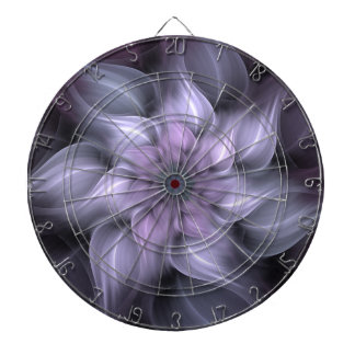 Lila Fraktal Dartscheibe