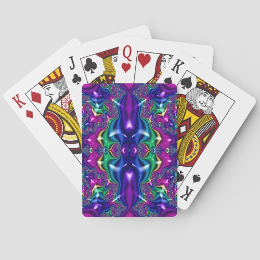 LILA FRAKTAL DESIGN ~ SPIELKARTEN (Rückseite)