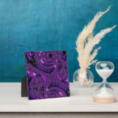 Lila Fraktal Fotoplatte (InSitu)