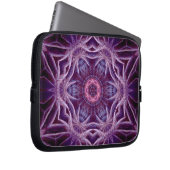 Lila Fraktal Hexagon Star Art Notebook Laptopschutzhülle (Vorne Rechts)