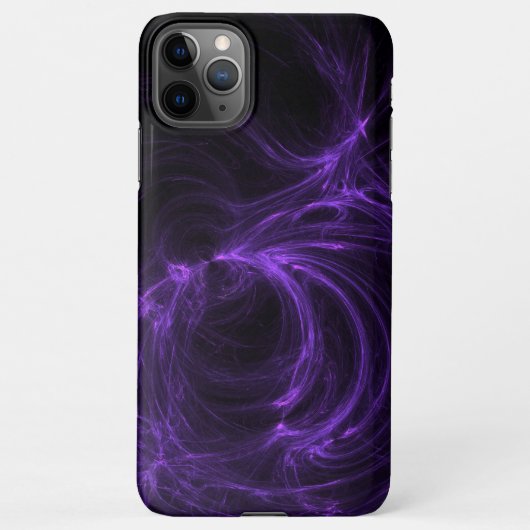 Lila Fraktal iPhone Hülle (Rückseite)