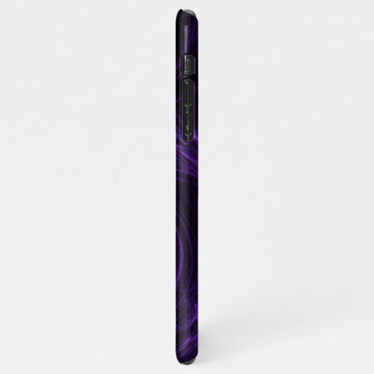 Lila Fraktal iPhone Hülle (Linke Seite)