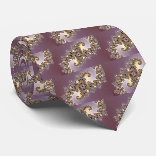 LILA - FRAKTAL KRAWATTE (Gerollt)