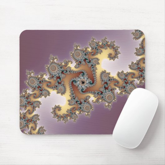 Lila - Fraktal Mousepad (Mit Mouse)