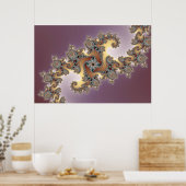 Lila - Fraktal Poster (Küche)