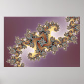 Lila - Fraktal Poster (Vorne)