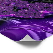 Lila Fraktal Poster (Ecke)