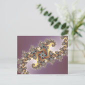 LILA - FRAKTAL POSTKARTE (Stehend Vorderseite)