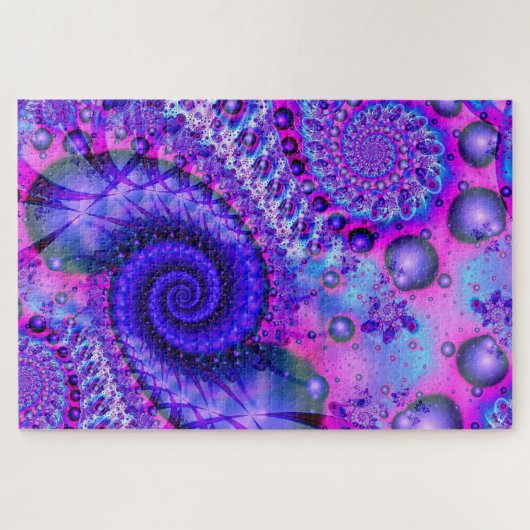 Lila Fraktal Puzzle (Horizontal)