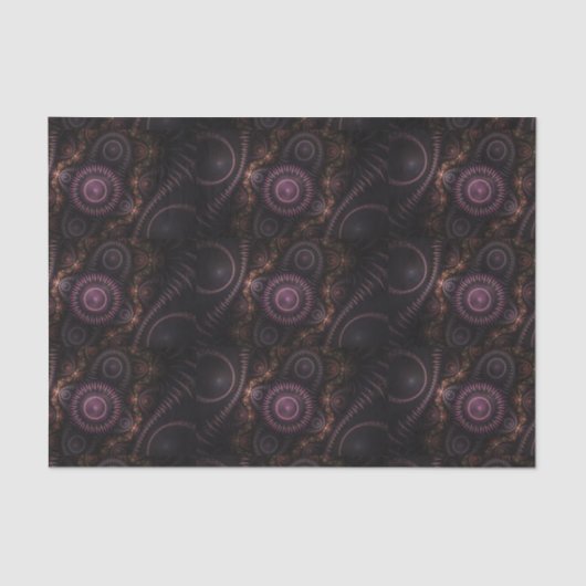 lila Fraktal Seidenpapier (Vorderseite)