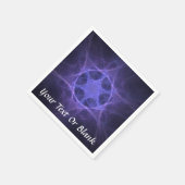 Lila Fraktal Star von David Serviette (Ecke)