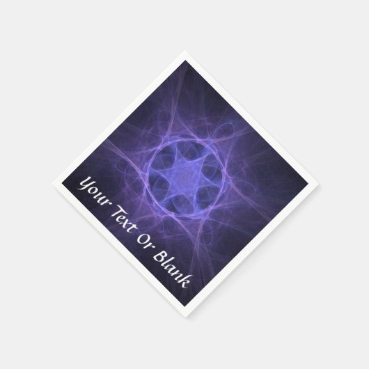 Lila Fraktal Star von David Serviette (Ecke)