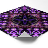 Lila Fraktal-Tapeestube Poster (Ecke)