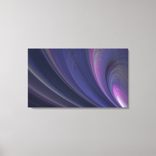 Lila Fraktal überzogene Leinwand (Vorderseite)