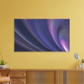 Lila Fraktal überzogene Leinwand (Insitu (Wohnzimmer))
