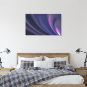 Lila Fraktal überzogene Leinwand (Insitu (Schlafzimmer))