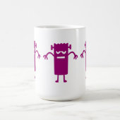 Lila Frankenstein Halloween Clip Art Coffee Tasse (Mittel)