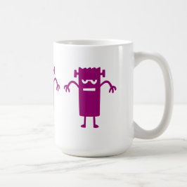 Lila Frankenstein Halloween Clip Art Coffee Tasse