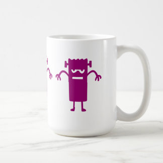 Lila Frankenstein Halloween Clip Art Coffee Tasse