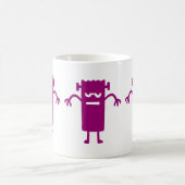 Lila Frankenstein Halloween Clip Art Coffee Tasse (Mittel)