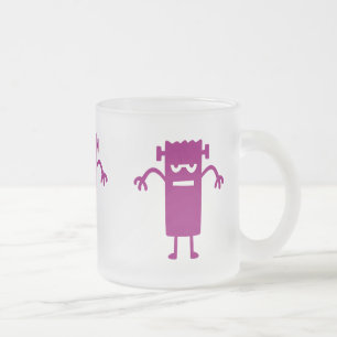 Lila Frankenstein Halloween Clip Art Kaffeetasse