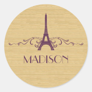 Lila Französisch Blüht Stickers