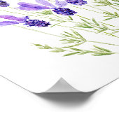 lila französischer Lavendel Poster (Ecke)