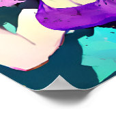 Lila Frau Poster (Ecke)