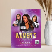 Lila Frauen Kirchen Konferenz Sie Erhebt Sich Flye Flyer