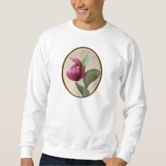 Lila Frauenschuh gerahmt Sweatshirt