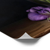 Lila Freesia Blume Art Print Poster (Ecke)