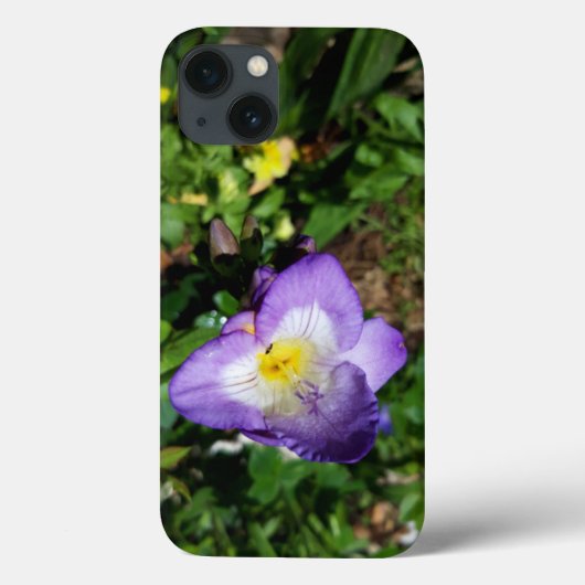 Lila Freesia Blume Case-Mate iPhone Hülle (Rückseite)