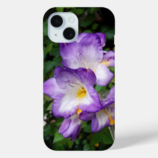 Lila Freesia Blume Case-Mate iPhone Hülle (Rückseite)